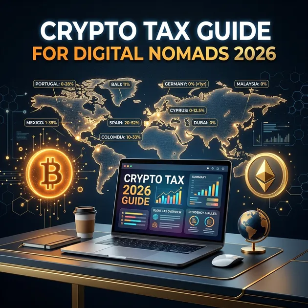 Crypto Tax for Digital Nomads: Complete Guide to Bitcoin & Crypto Taxation (2026)
