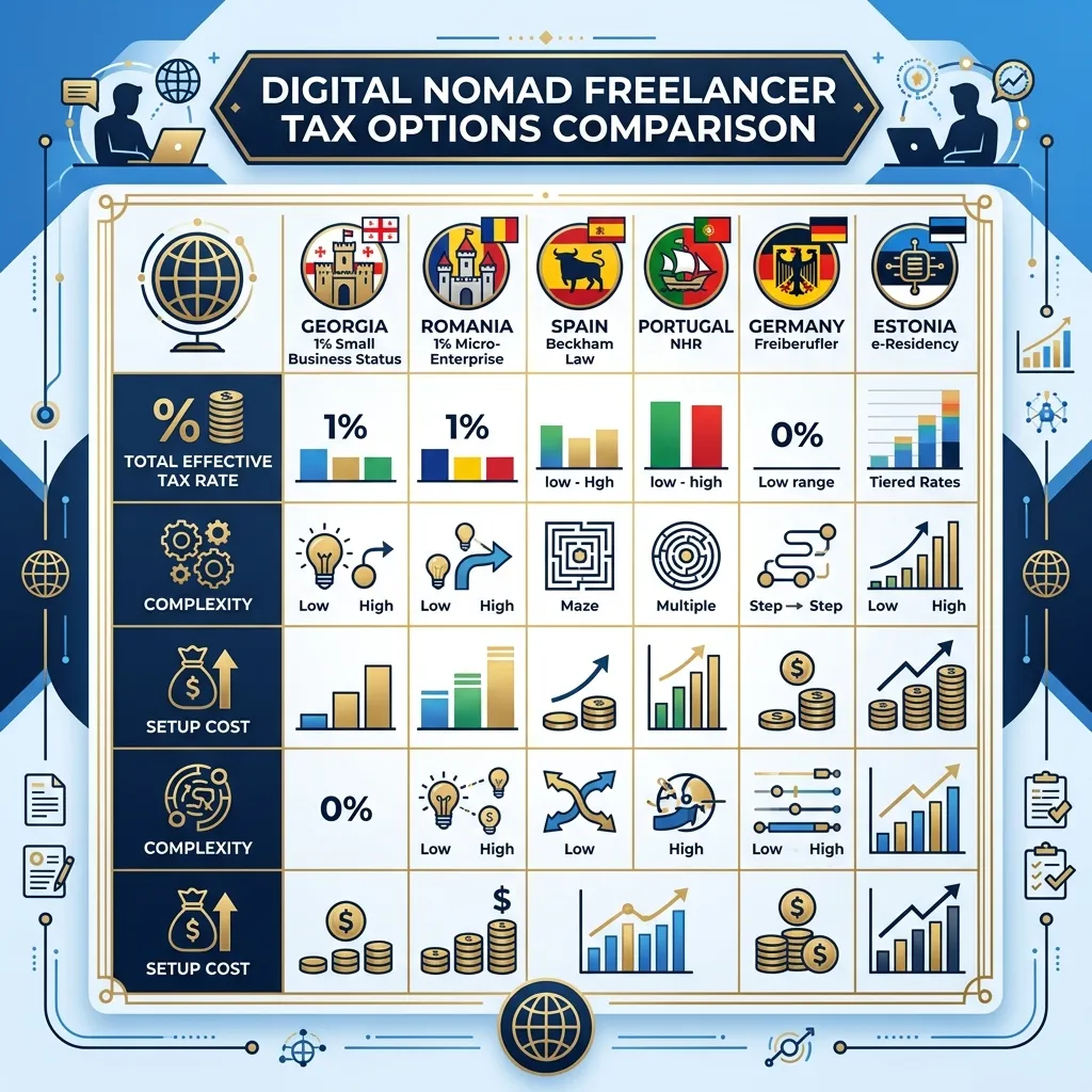 Digital Nomad Infographic Diagram