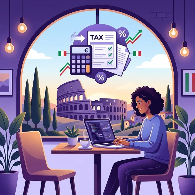 Italy Digital Nomad Visa Taxes: The 5% Flat Tax Regime (Forfettario) Explained